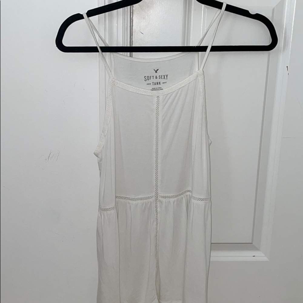 white tank top